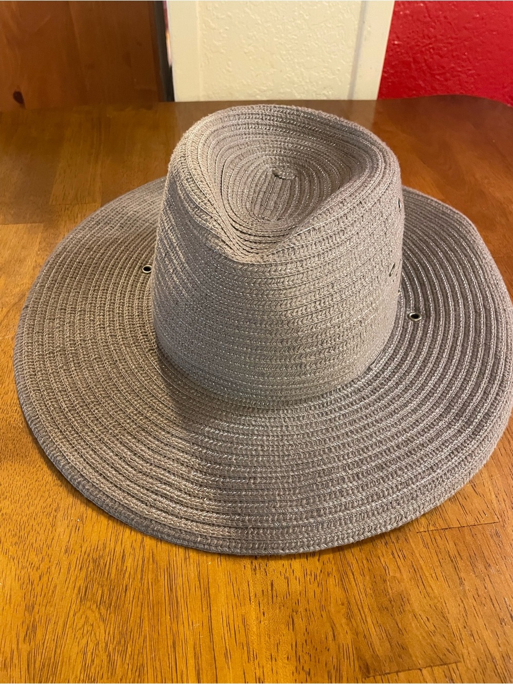 Women’s Wide Brim Straw Hat - Taupe